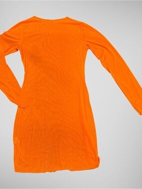 Women’s Long Sleeve Swim Coverup - Orange